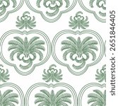 luxurious pattern design. palm tree line drawing print design. tropical palm Leaves vector pattern. summer seamless background. textile fabric pattern design. hand drawn resort patterns