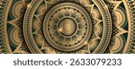 Luxurious pattern of mandala in a royal pattern, can be used in royal design. Luxurious mandala wallpaper with golden arabesque patterns, element for invitation, meditation poster, yoga, wedding, book