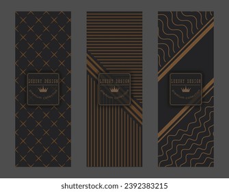 A luxurious pattern on a dark background. Premium background for covers, interior, packaging and creative ideas