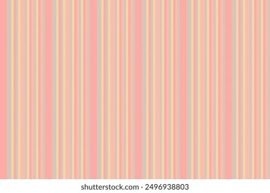 Luxurious pattern stripe seamless, everyday textile vector background. Cosy lines vertical texture fabric in red and light colors palette.