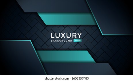 Luxurious premium dark blue abstract background with blue light lines and texture. Premium Vector. Eps 10