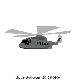 luxurious private helicopter vector design