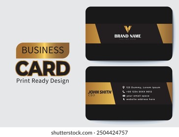 luxurious professional Business Card Design with presentation 