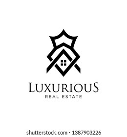 Luxurious Real Estate Logo - Vector logo template