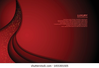 luxurious red abstract overlap background. vector