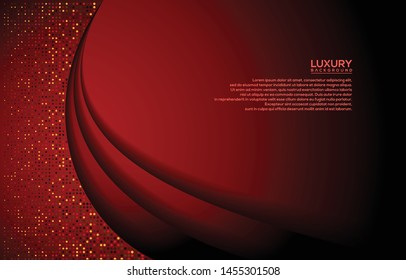 luxurious red abstract overlap background. vector