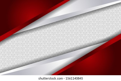 luxurious red white with abstract style background