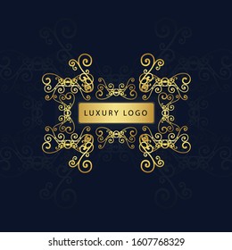 luxurious retro brand logo design