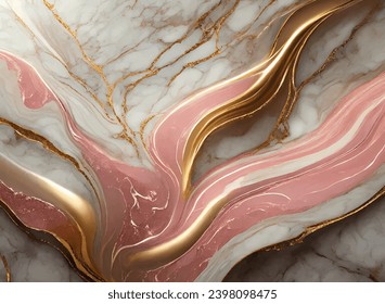 Luxuriöser Rose-Gold-Marmor-Hintergrund mit Nahtlosen Übergängen