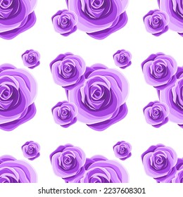 lujoso patrón rosa sin fisuras en un vector para papel de pared , decoración , diseño, papel , postal , tarjeta de saludo 