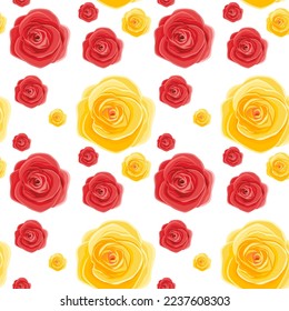 luxurious rose seamless pattern  on a vector for wallpaper , decoration , design, paper , postcard , greeting card 