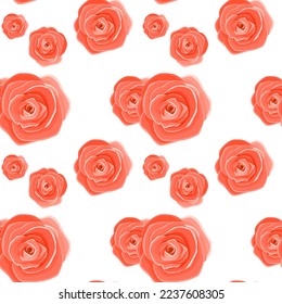 luxurious rose seamless pattern  on a vector for wallpaper , decoration , design, paper , postcard , greeting card 