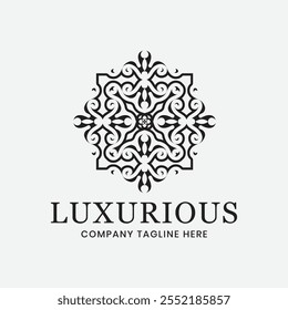 Luxurious Royal Logo Design Vector Template