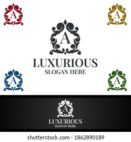 Luxurious Royal Logo for Jewelry, Wedding, Hotel or Fashion