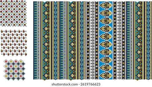 Modelo de design luxuoso Saree com borda pesada e 3 tecido corpo delicado - Artesanato indiano