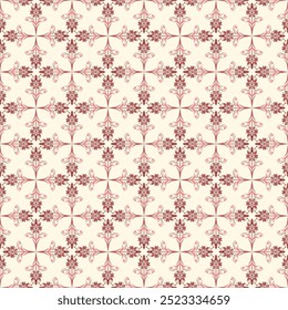 Luxurious seamless damask floral pattern. Vintage botanical ornamental design for wallpaper, fabric, textiles, upholstery and home decor. Features a classic decorative floral pattern.