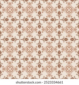 Luxuoso padrão floral de damasco sem costura. Design botânico ornamental vintage para papel de parede, tecido, têxteis, estofamento e decoração de casa. Apresenta um padrão floral decorativo clássico.