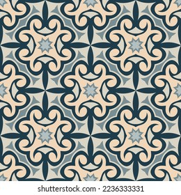 Luxurious seamless pattern. Art forms are grouped and arranged in a specific order. Vector image for print, textile, packaging, interior design and your other projects.