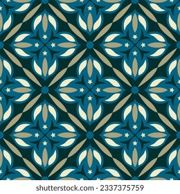 Luxurious seamless pattern. Art forms are grouped and arranged in a specific order. Vector image for print, textile, packaging, interior design and your other projects.