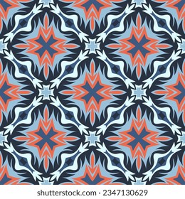 Luxurious seamless pattern. Art forms are grouped and arranged in a specific order. Vector image for print, textile, packaging, interior design and your other projects.