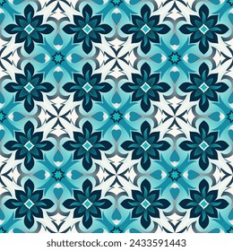Luxurious seamless pattern. Art forms are grouped and arranged in a specific order. Vector image for print, textile, packaging, interior design and your other projects.