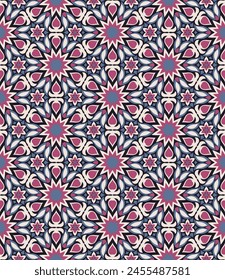 Luxurious seamless pattern. Art forms are grouped and arranged in a specific order. Vector image for print, textile, packaging, interior design and your other projects.