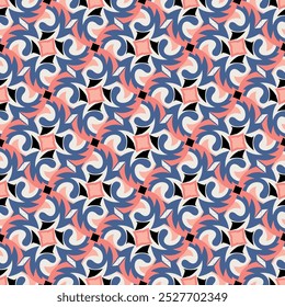 Luxurious seamless pattern. Art forms are grouped and arranged in a specific order. Vector image for print, textile, packaging, interior design and your other projects.