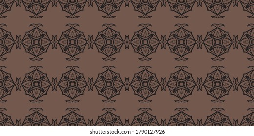 Luxurious Seamless Pattern with Ornament Style. Vintage Concept Suitable for Wallpaper, Card, Invitation, Printing Art, Vector Background