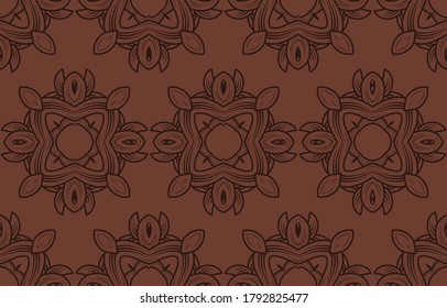 Lujoso Patrón sin Marea con Estilo Ornamento. Concepto de Vintage adecuado para papel de escritorio, tarjeta, invitación, arte de impresión, fondo vectorial