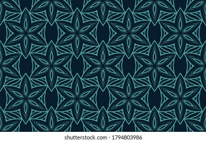 Lujoso Patrón sin Marea con Estilo Ornamento. Concepto de Vintage adecuado para papel de escritorio, tarjeta, invitación, arte de impresión, fondo vectorial