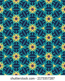 Luxurious seamless pattern. Overlapping art forms, stripes, polygons, segments are grouped and arranged in a certain order. Vector. 