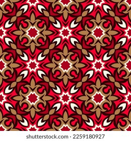 Luxurious seamless pattern. Overlapping art forms, stripes, polygons, segments are grouped and arranged in a certain order. Vector. 
