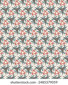 Luxurious seamless pattern. Overlapping art forms, stripes, polygons, segments are grouped and arranged in a certain order. Vector. 