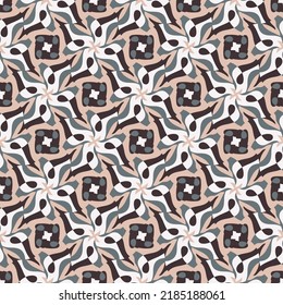 Luxurious seamless pattern. Vector illustration for print, fabric, cover, packaging, interior decor, blog decoration and other your projects.