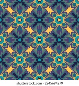 Luxurious seamless pattern. Vector illustration for print, fabric, cover, packaging, interior decor, blog decoration and other your projects.