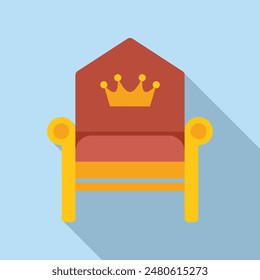 Luxurious seat fit for a king, symbolizing power, authority, and leadership