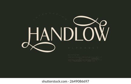 Luxurious serif font with decorative swashes, ideal for premium branding, logos, and statement titles