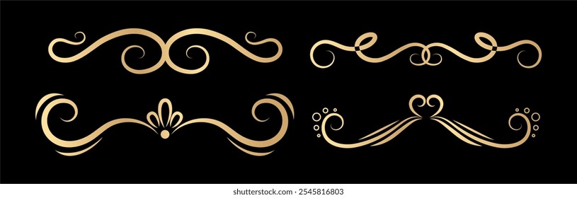 Luxurious set art ornaments collection
