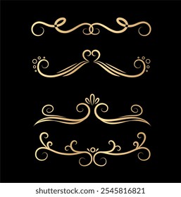 Luxurious set art ornaments collection