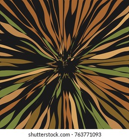 Luxurious Shining Star Radial Art Composition, Design for Poster, Card, Invitation, Placard, Brochure, Flyer