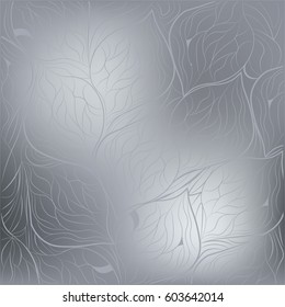 Luxurious silver Wallpaper. Vintage pattern background. the background was doodling 