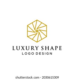A luxurious and simple logo about a very geometric luxury shape.
EPS 10, Vector