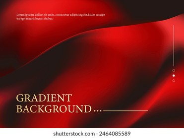A luxurious and soft fabric-textured design with a gradient background of red and black