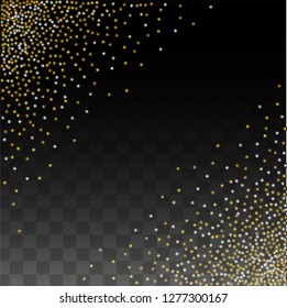 Luxurious Starry Night Design for Banner, Poster, Template, Card, Web, Advertisement, Party or Disco Print. Shiny Circles of Light.