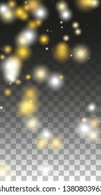 Luxurious Starry Night Design for Banner, Poster, Template, Card, Web, Advertisement, Party or Disco Print. Luxury Night Digital Illustration. 