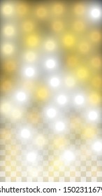 Luxurious Starry Night Design for Banner, Poster, Template, Card, Web, Advertisement, Party or Disco Print. Magic Particles Background with a Glow Light Design. 
