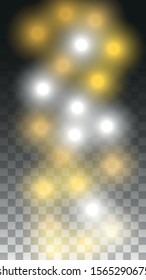 Luxurious Starry Night Design for Banner, Poster, Template, Card, Web, Advertisement, Party or Disco Print. Luxury Night Digital Illustration. 