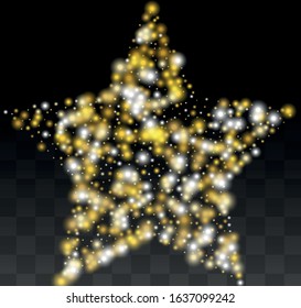 Luxurious Starry Night Design for Banner, Poster, Template, Card, Web, Advertisement, Party or Disco Print. Abstract Flicker Background with a Party Lights Design. 