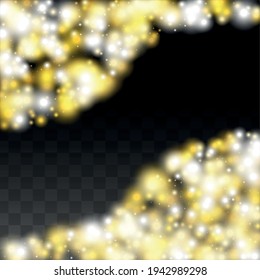 Luxurious Starry Night Design for Banner, Poster, Template, Card, Web, Advertisement, Party or Disco Print. Abstract Flicker Background with a Party Lights Design. 