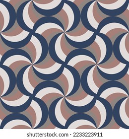 Luxurious striped seamless pattern. Smoothly curved stripes are grouped and arranged in a certain order. Vector.